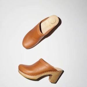No.6 Old School Clog on High Heel in Palomino size 37